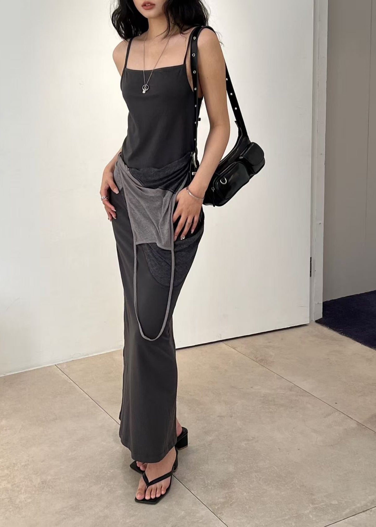 Layered Halter Neck Dress