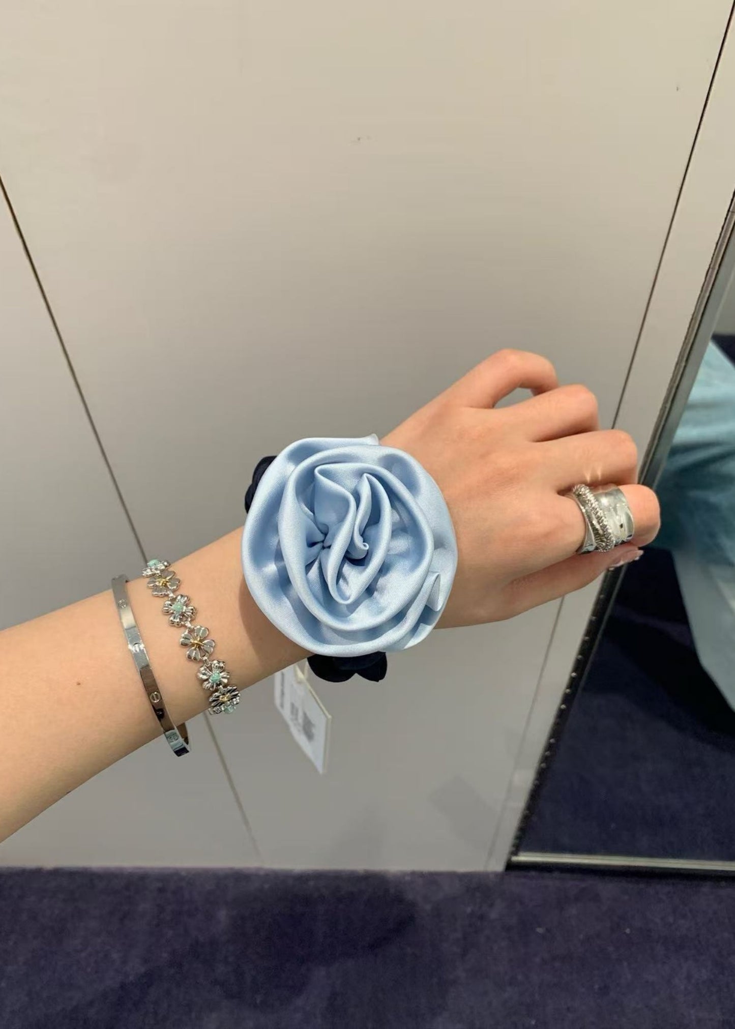 Satin Corsage Scrunchie