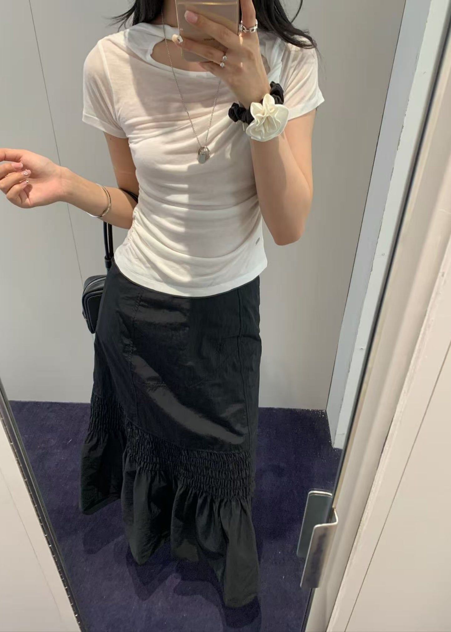 Satin Corsage Scrunchie