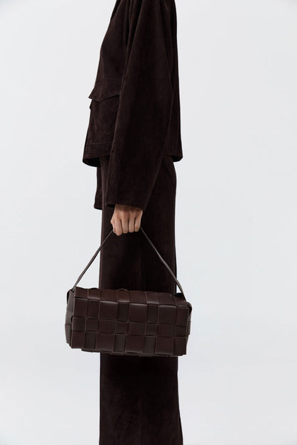 Woven Envelope Slim Tote