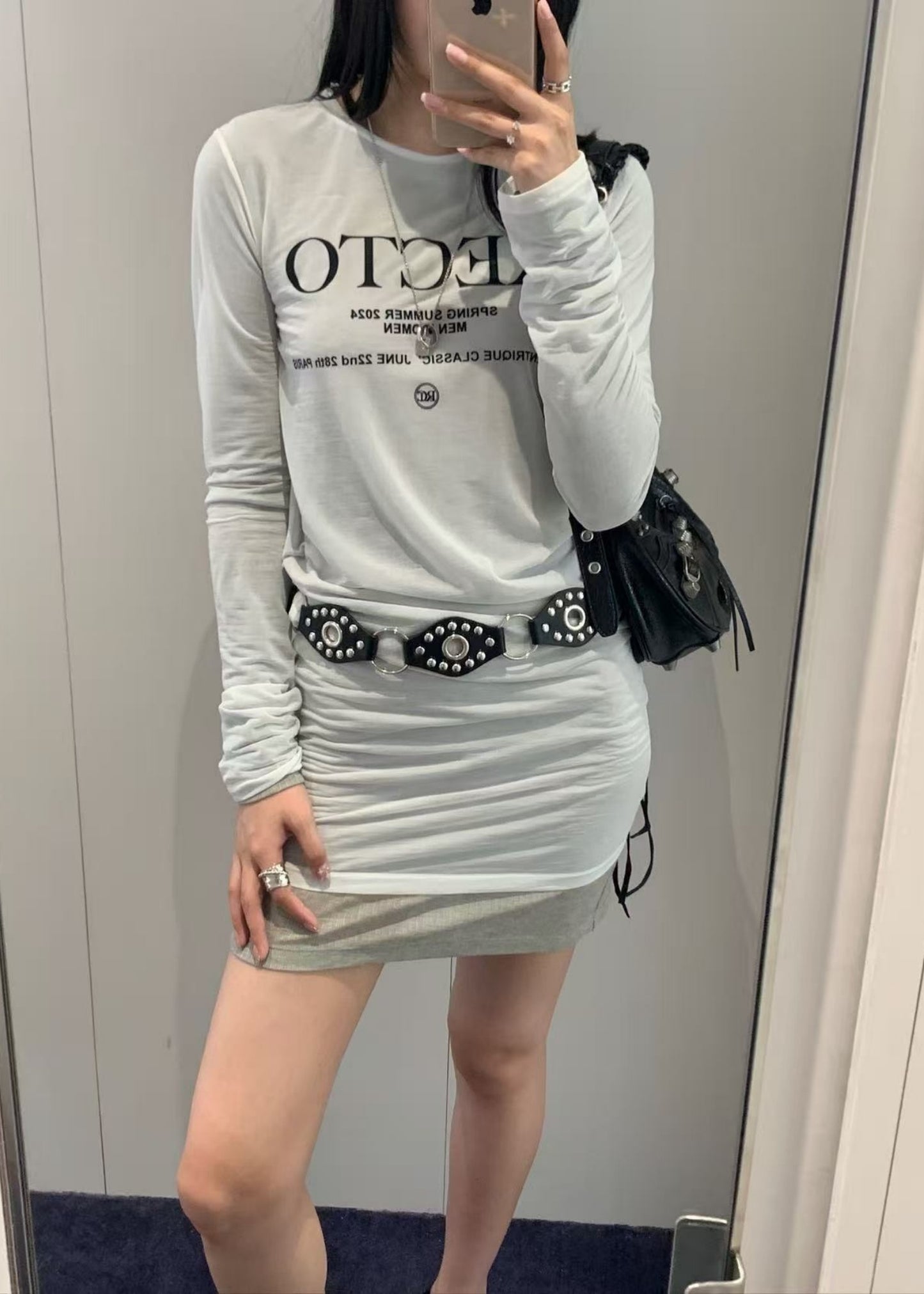 Seasonal Logo Printed Sheer T-shirt