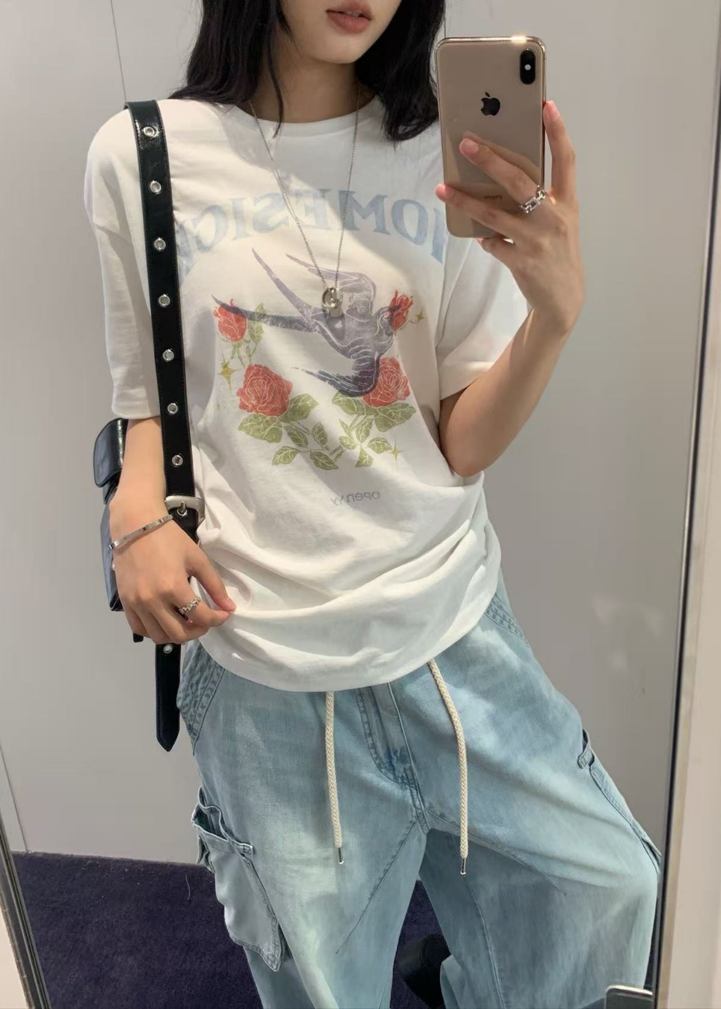 Rose & Swallow Tee