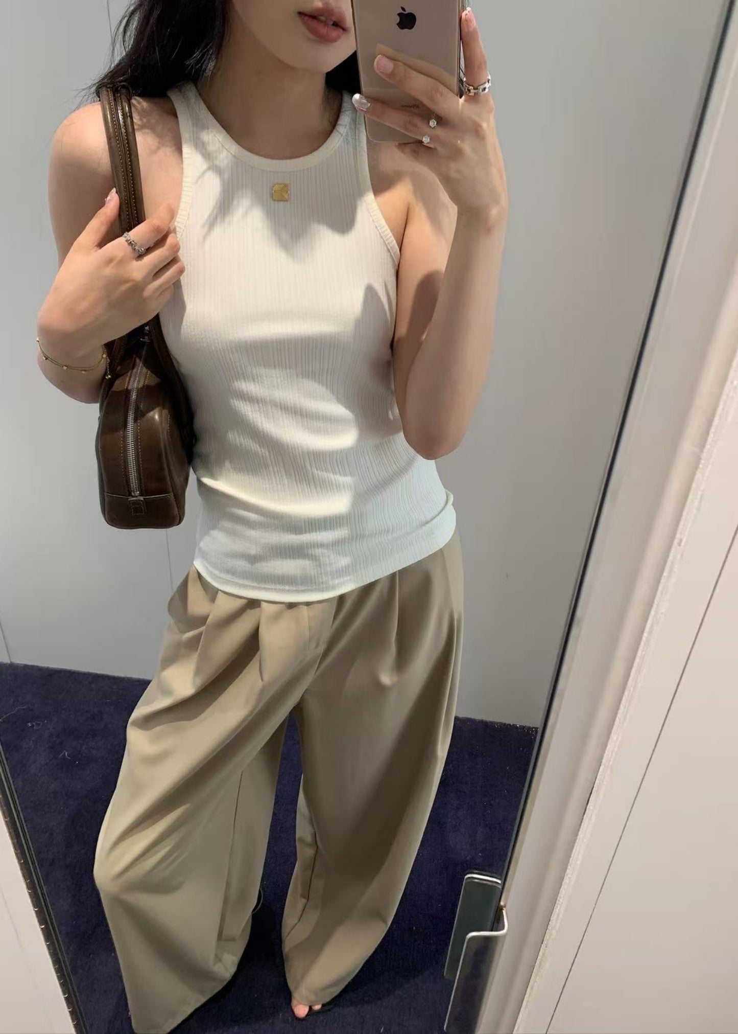 Metal Sleeveless Top
