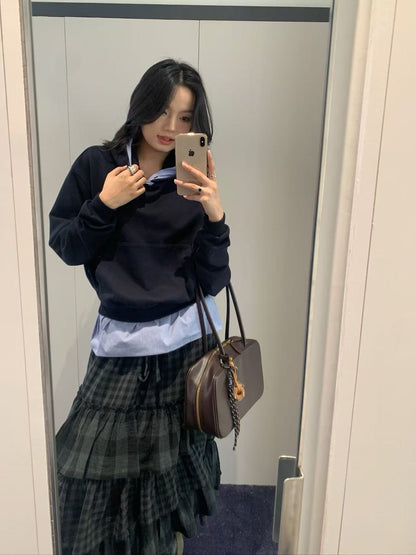 Fake Layering Hoodie