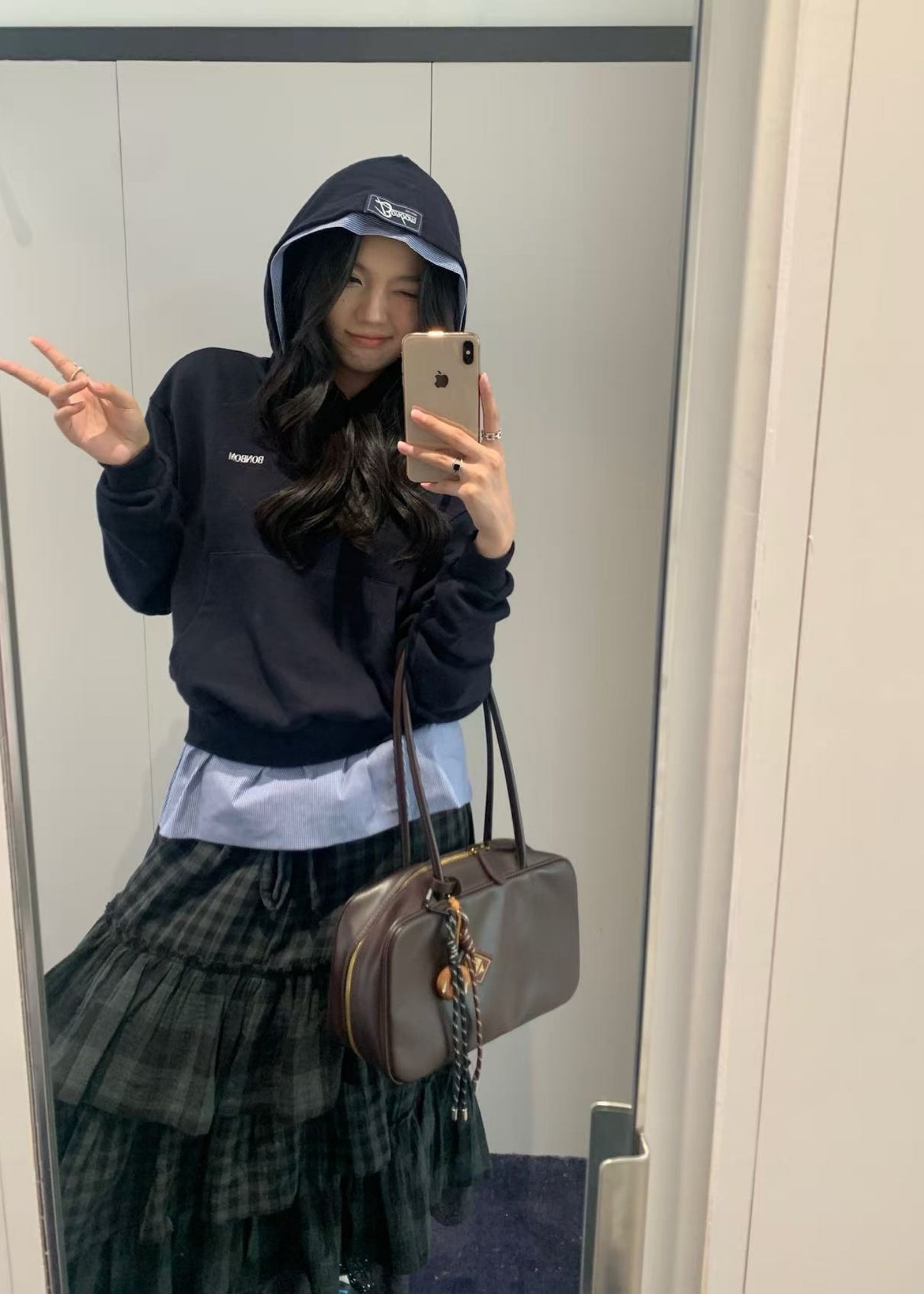 Fake Layering Hoodie