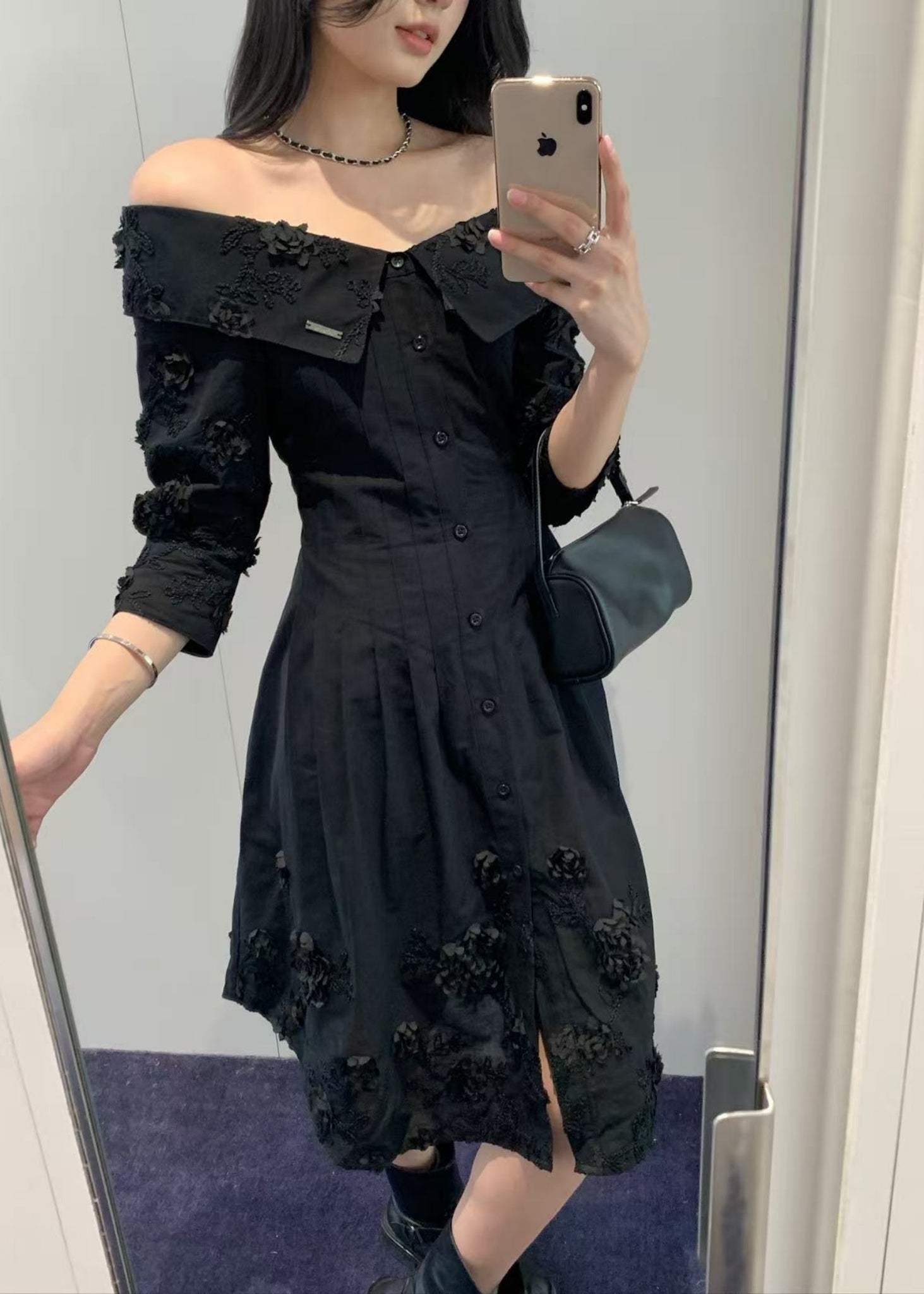 Ameri VINTAGE - 新品　Gauze bowblouse Sabrina Strapless Jacquard Bow Top • Shop American Threads