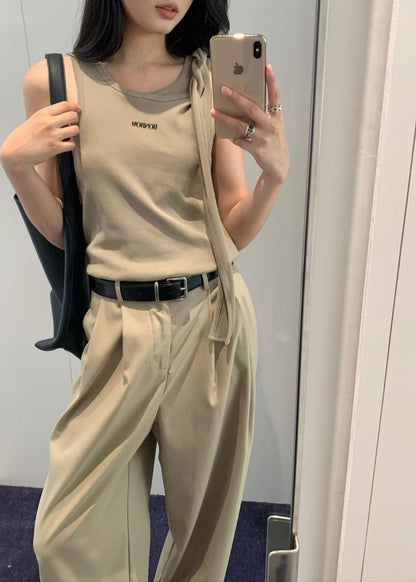 Rolling Strap Layered Sleeveless
