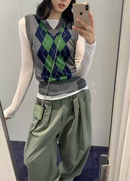 Argyle Knit Vest