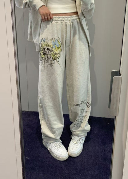Crying Girl Tapered Sweatpants