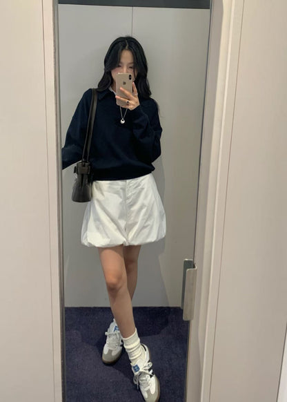 Volume Shirring Shorts