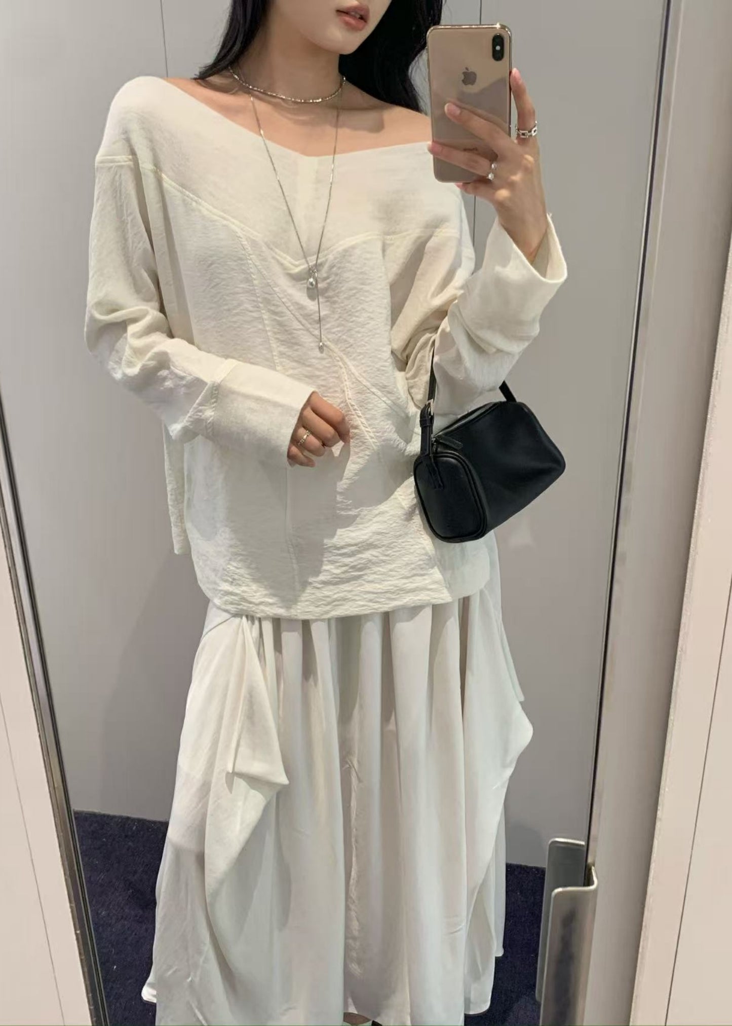 Off shoulder Long Sleeve