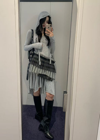 Hooded Jersey Dress