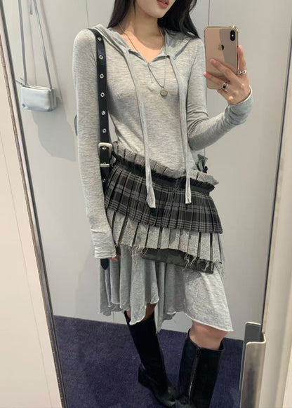 Hooded Jersey Dress