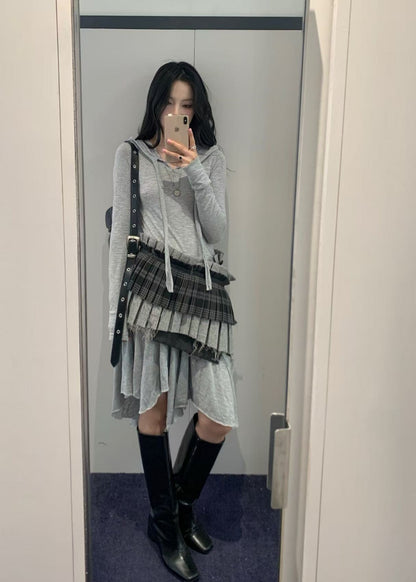 Hooded Jersey Dress