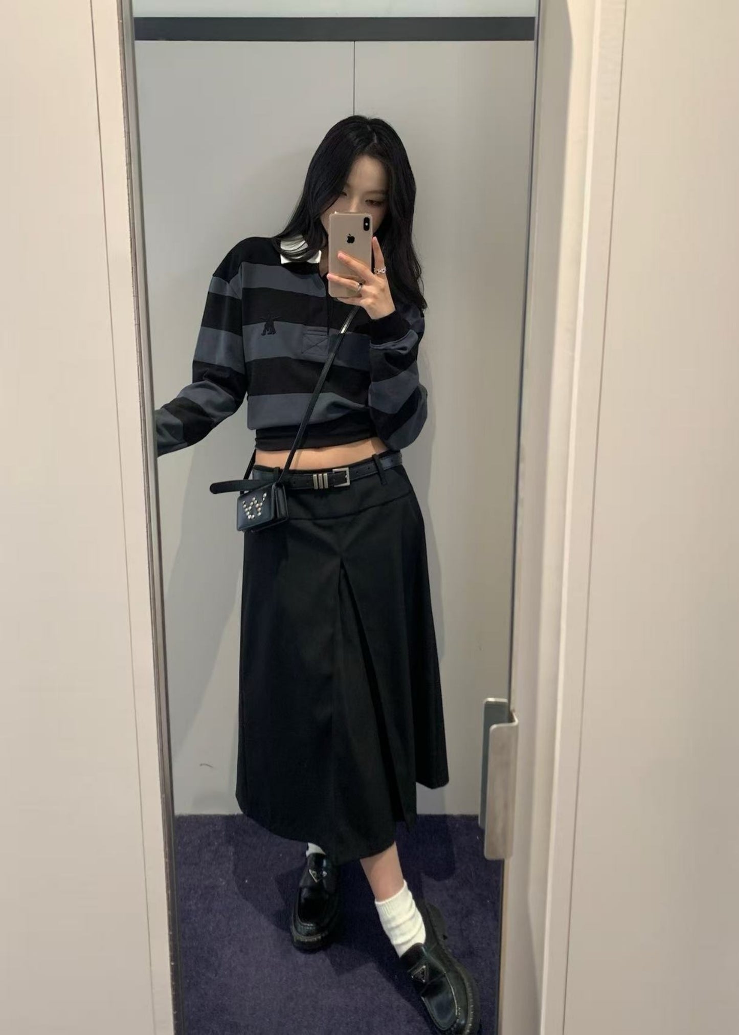 Stripe Trim Rugby Shirt
