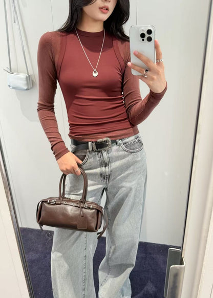 Long Sleeve Ribbed Top