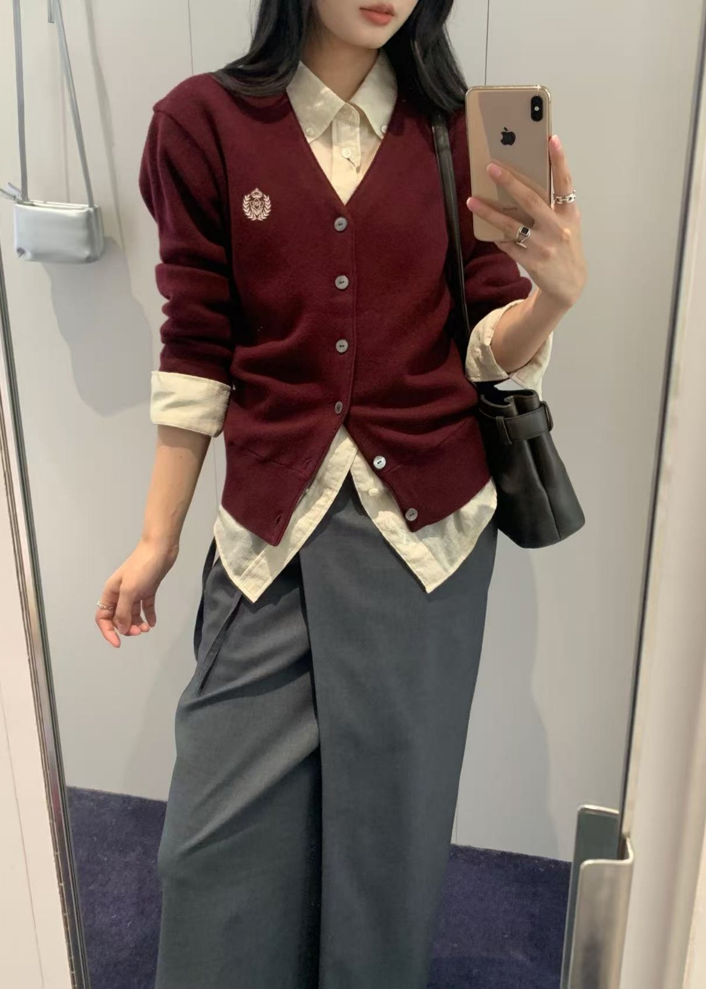 Essential Logo Knit Cardigan