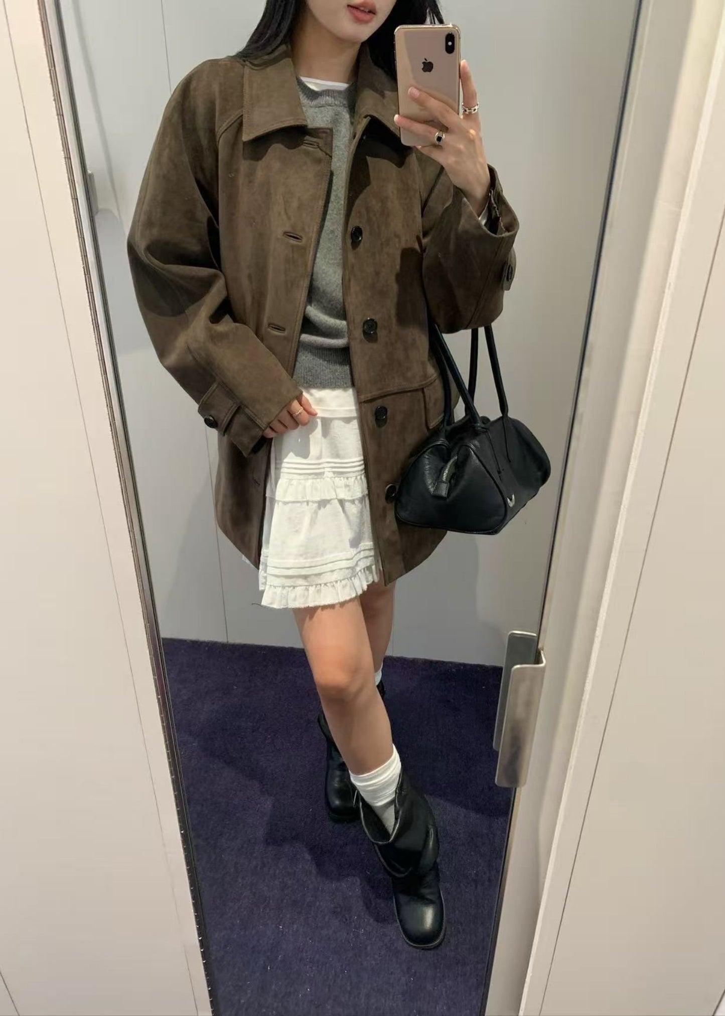 Lily Alter-suede Half Jacket