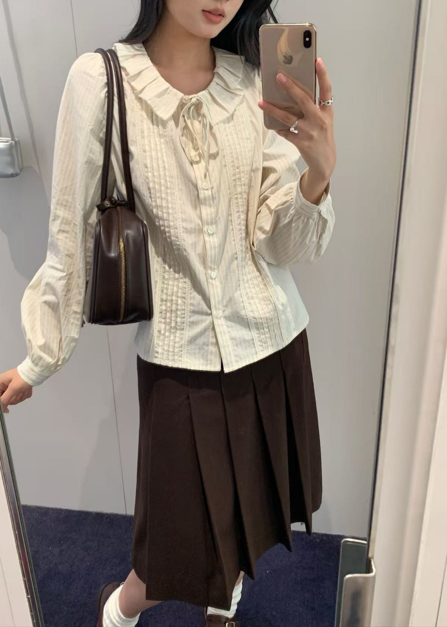 Vintage Ruffle Blouse