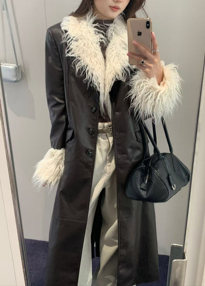 Detachable Faux Fur Leather Jacket