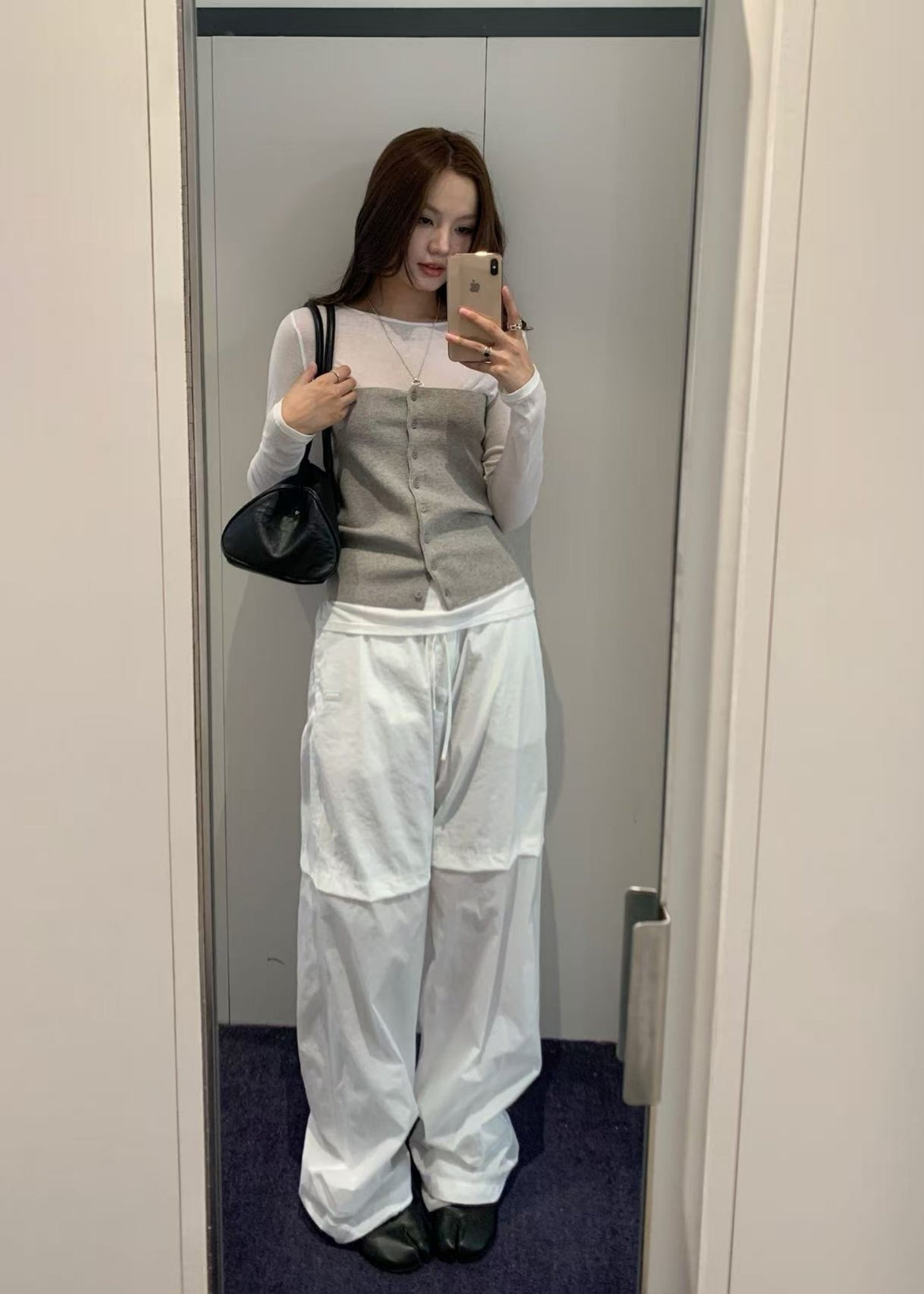 Nylon Layered Pants