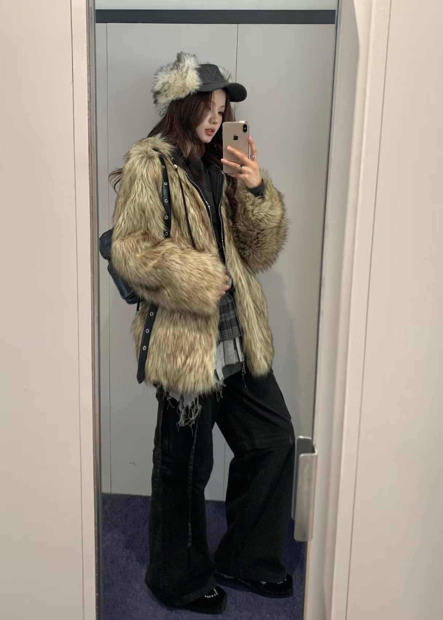 Reversible Faux Fur Jacket
