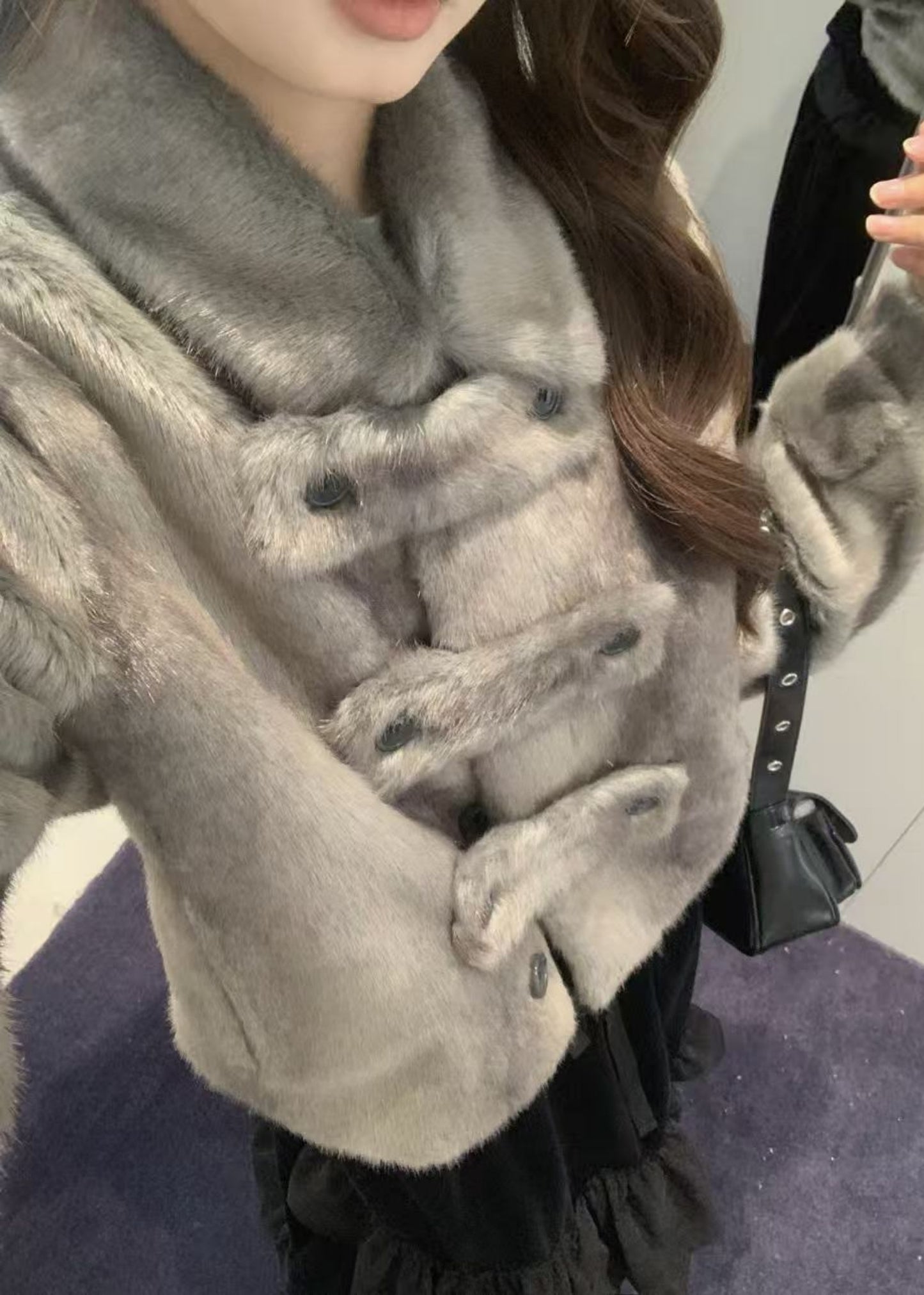 Faux Fur Toggle Jacket