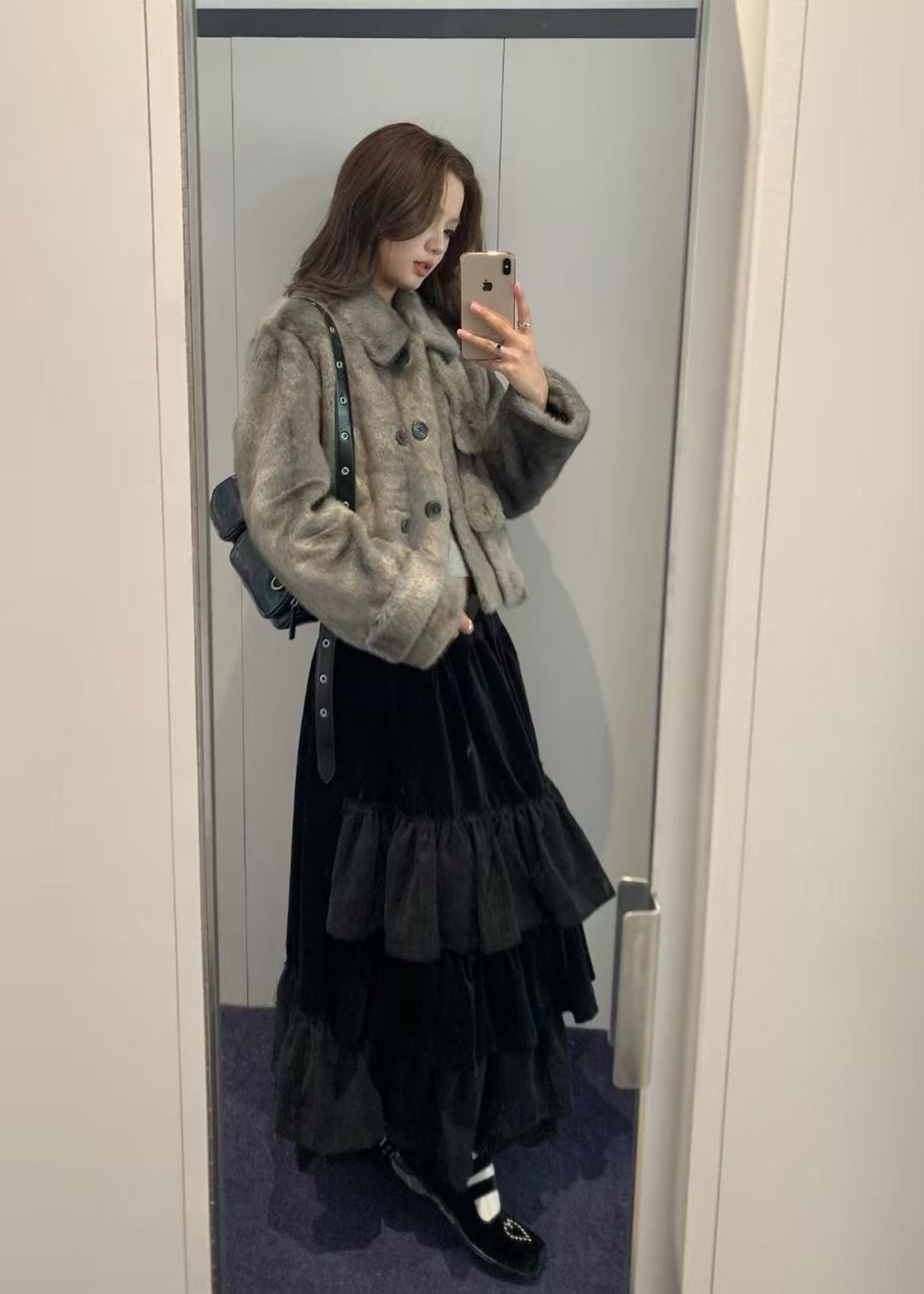 Faux Fur Toggle Jacket