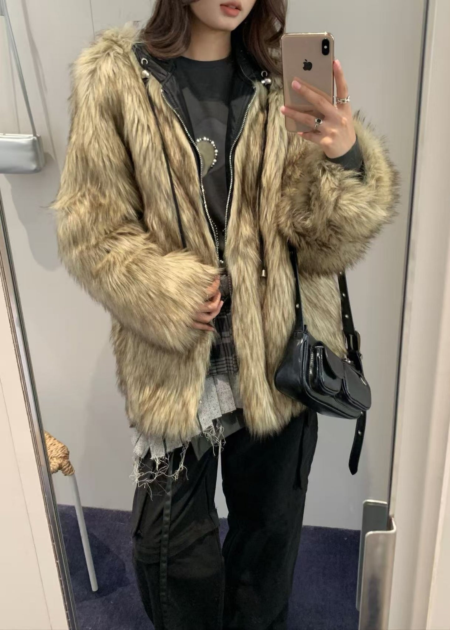 Reversible Faux Fur Jacket