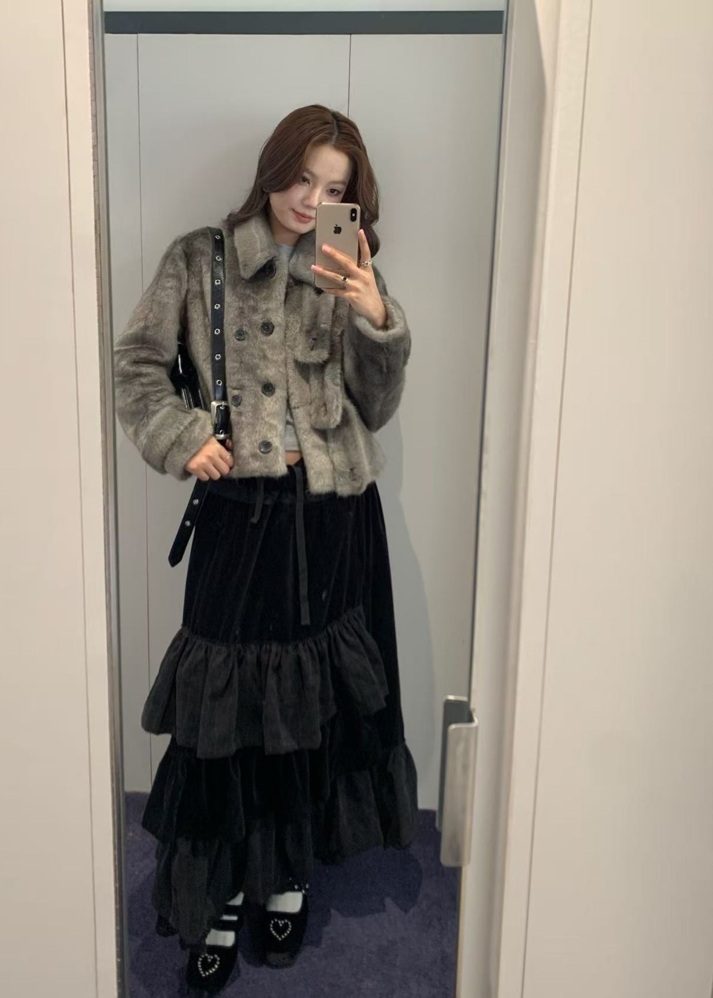 Faux Fur Toggle Jacket