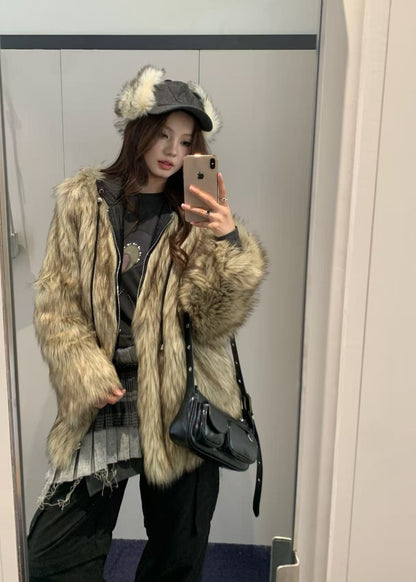 Faux Fur Earflap Cap
