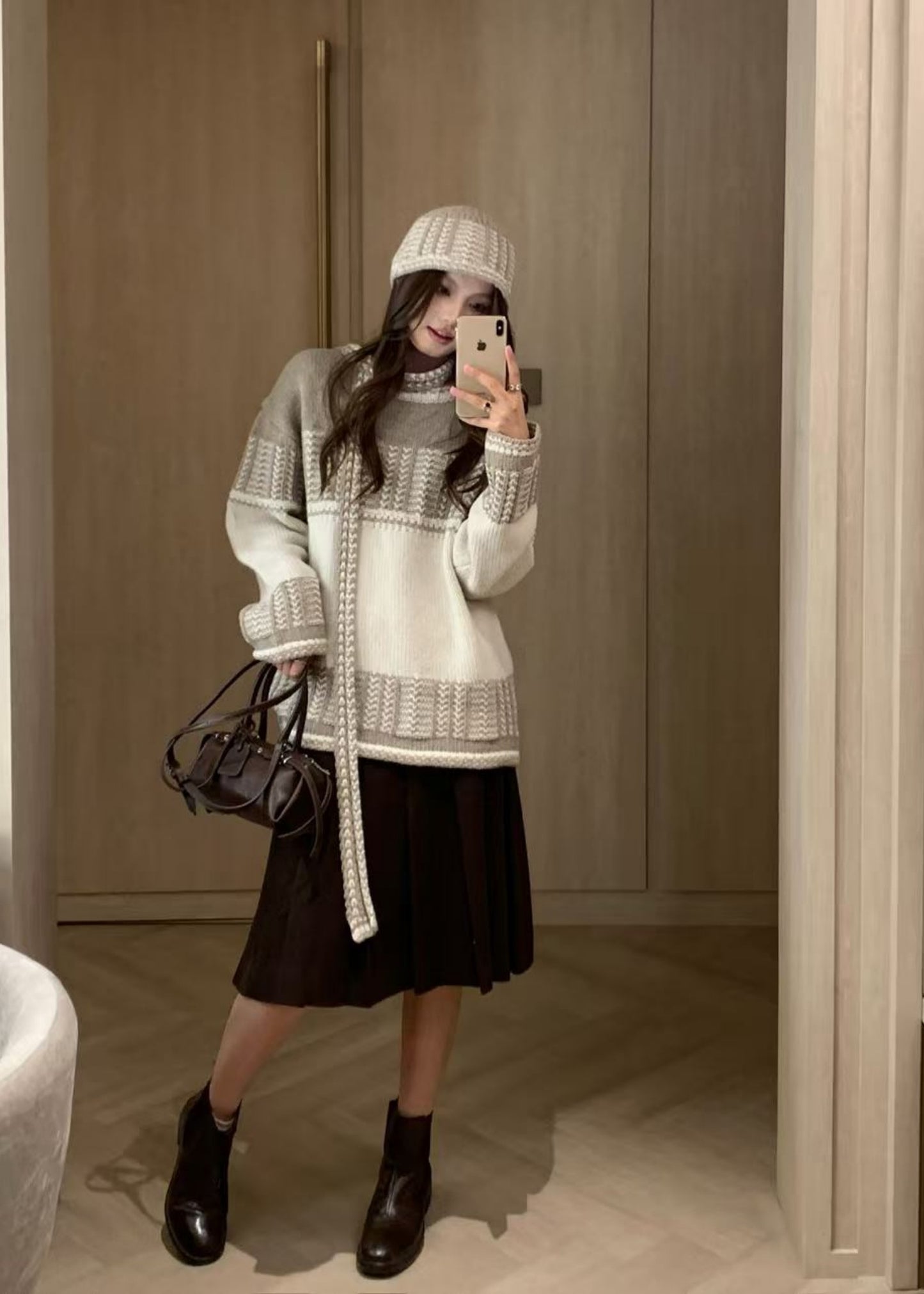 Jacquard Knit Sweater