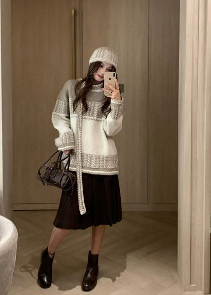 Jacquard Knit Sweater
