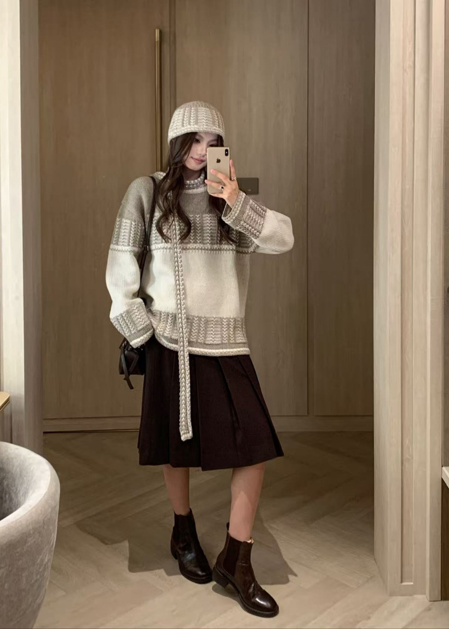 Jacquard Knit Sweater