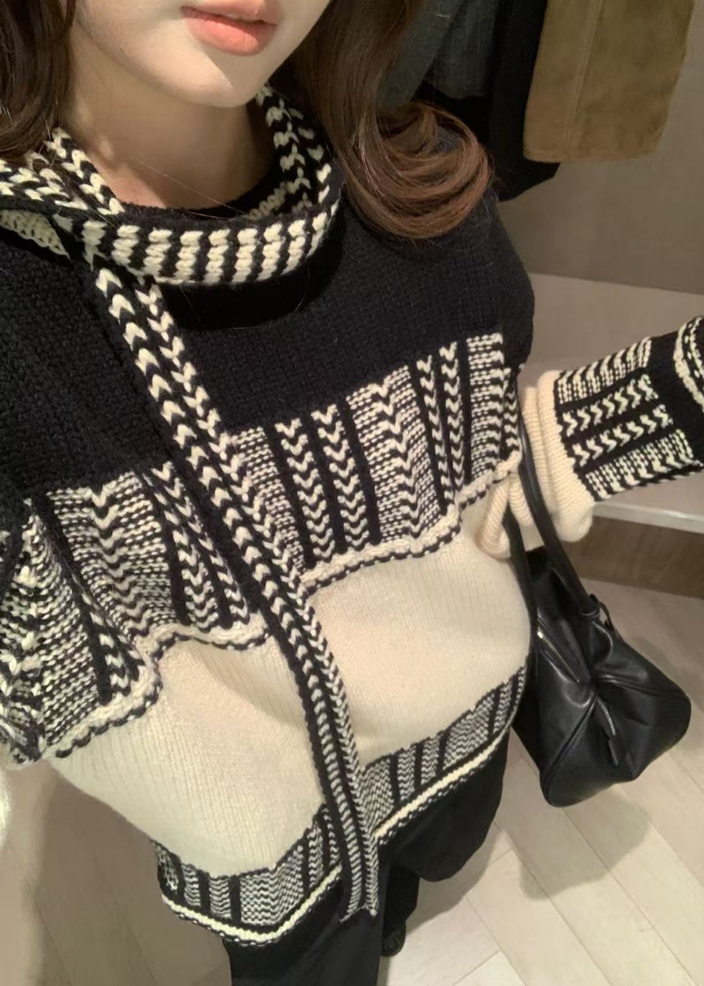Jacquard Slim Muffler