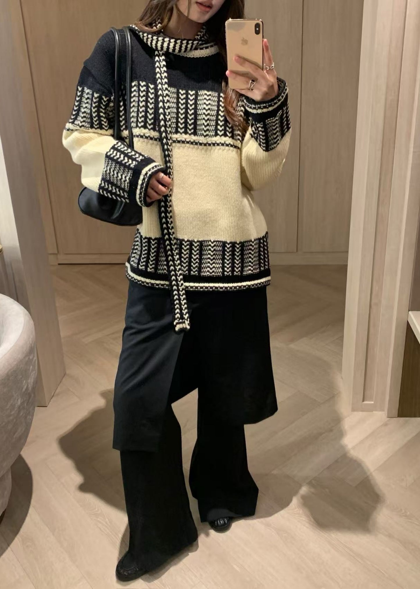 Jacquard Knit Sweater