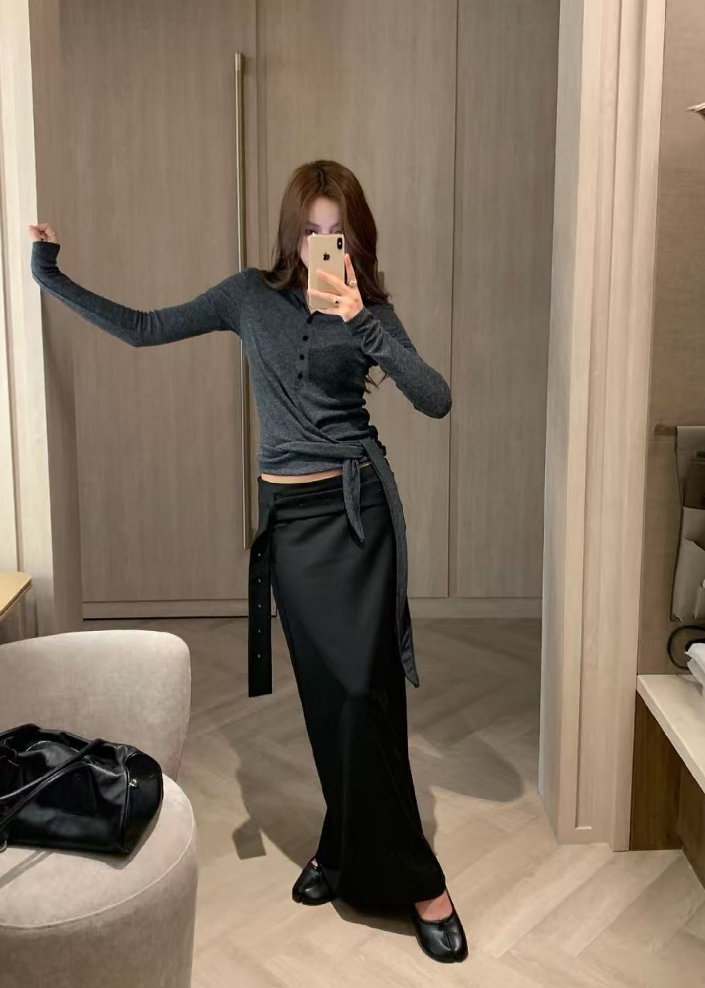 Belted Maxi Skirts