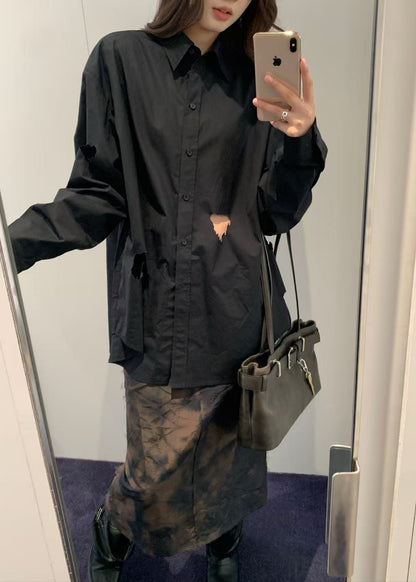 Push-skull Cut-out Detail Shirt