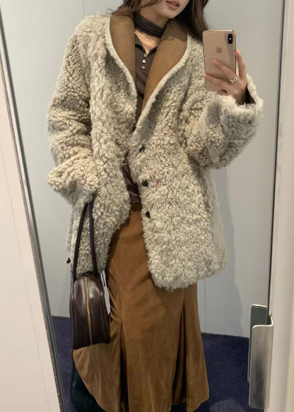Reversible Shawl Collar Shearing Jacket