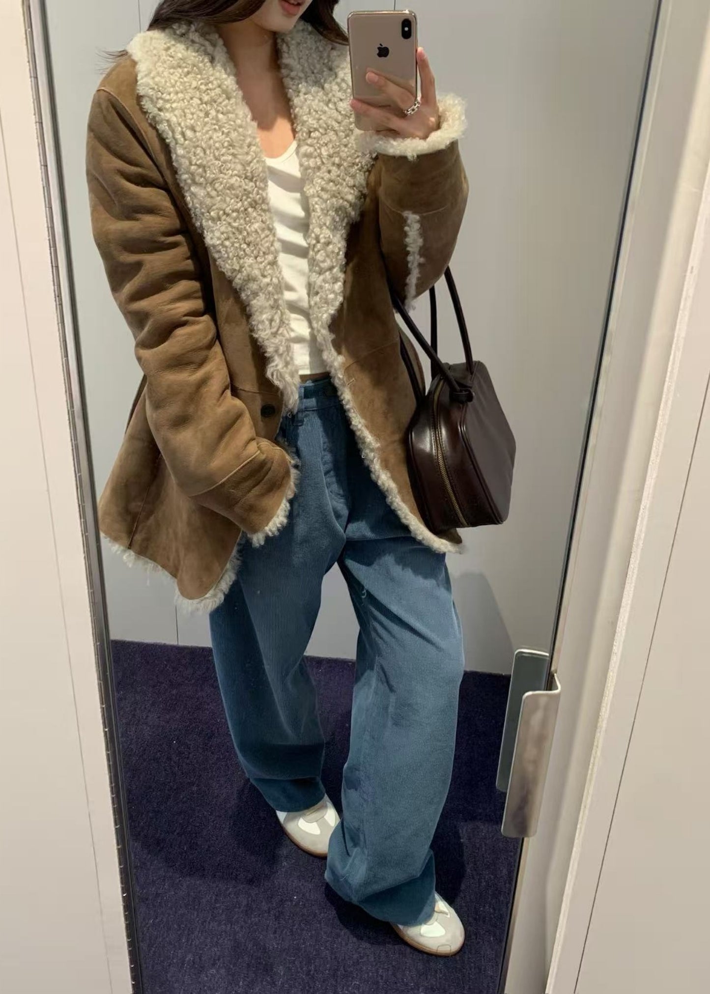 Reversible Shawl Collar Shearing Jacket