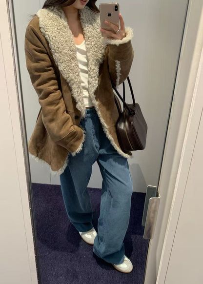 Reversible Shawl Collar Shearing Jacket