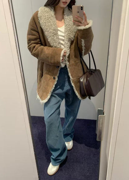 Reversible Shawl Collar Shearing Jacket