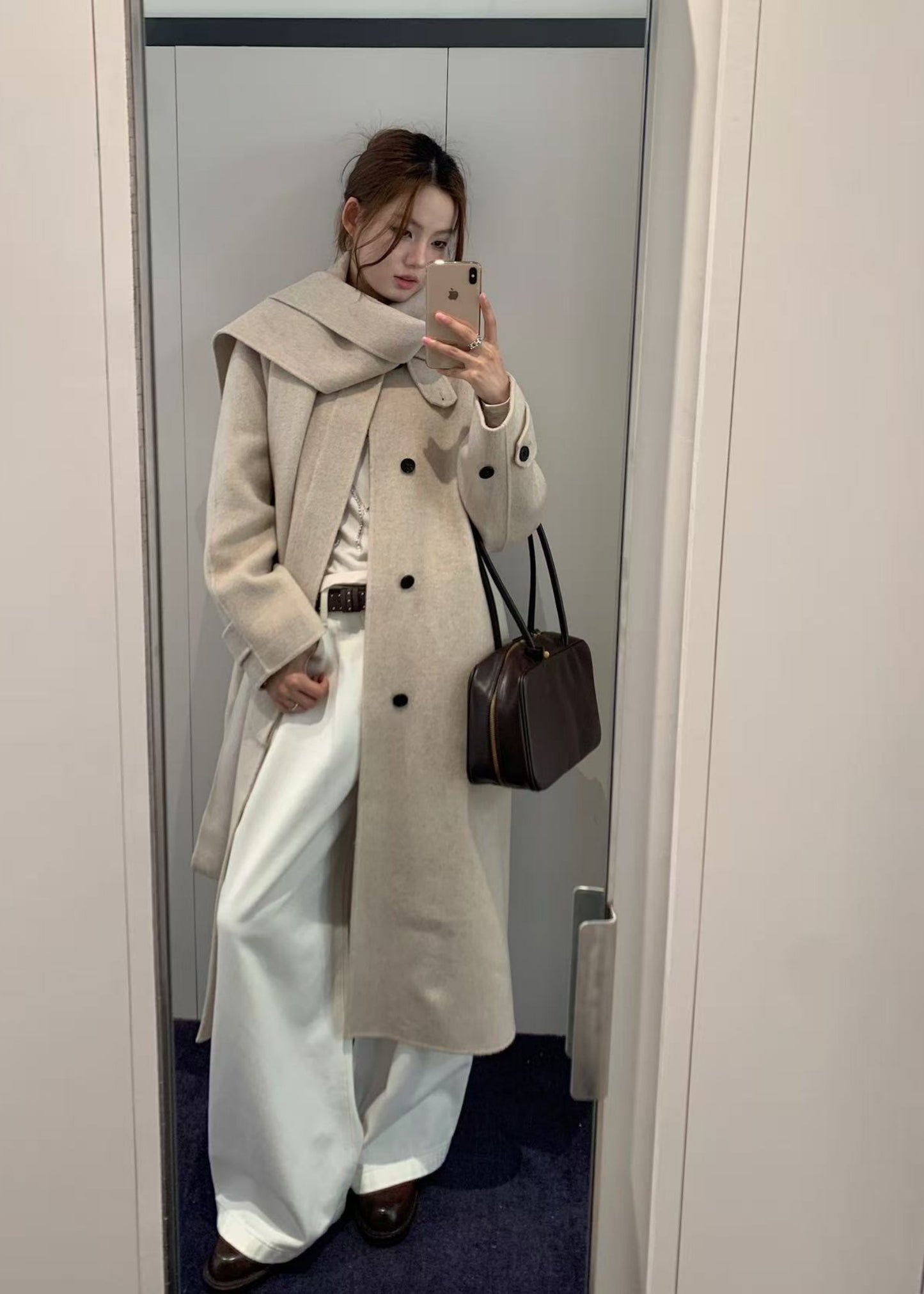 Handmade Cashmere Muffler Coat