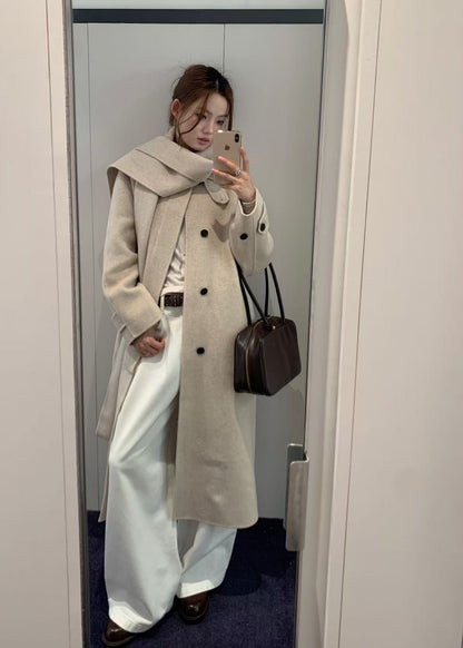 Handmade Cashmere Muffler Coat