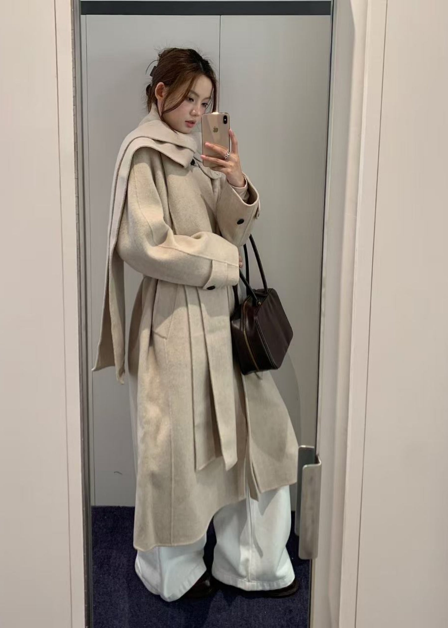 Handmade Cashmere Muffler Coat