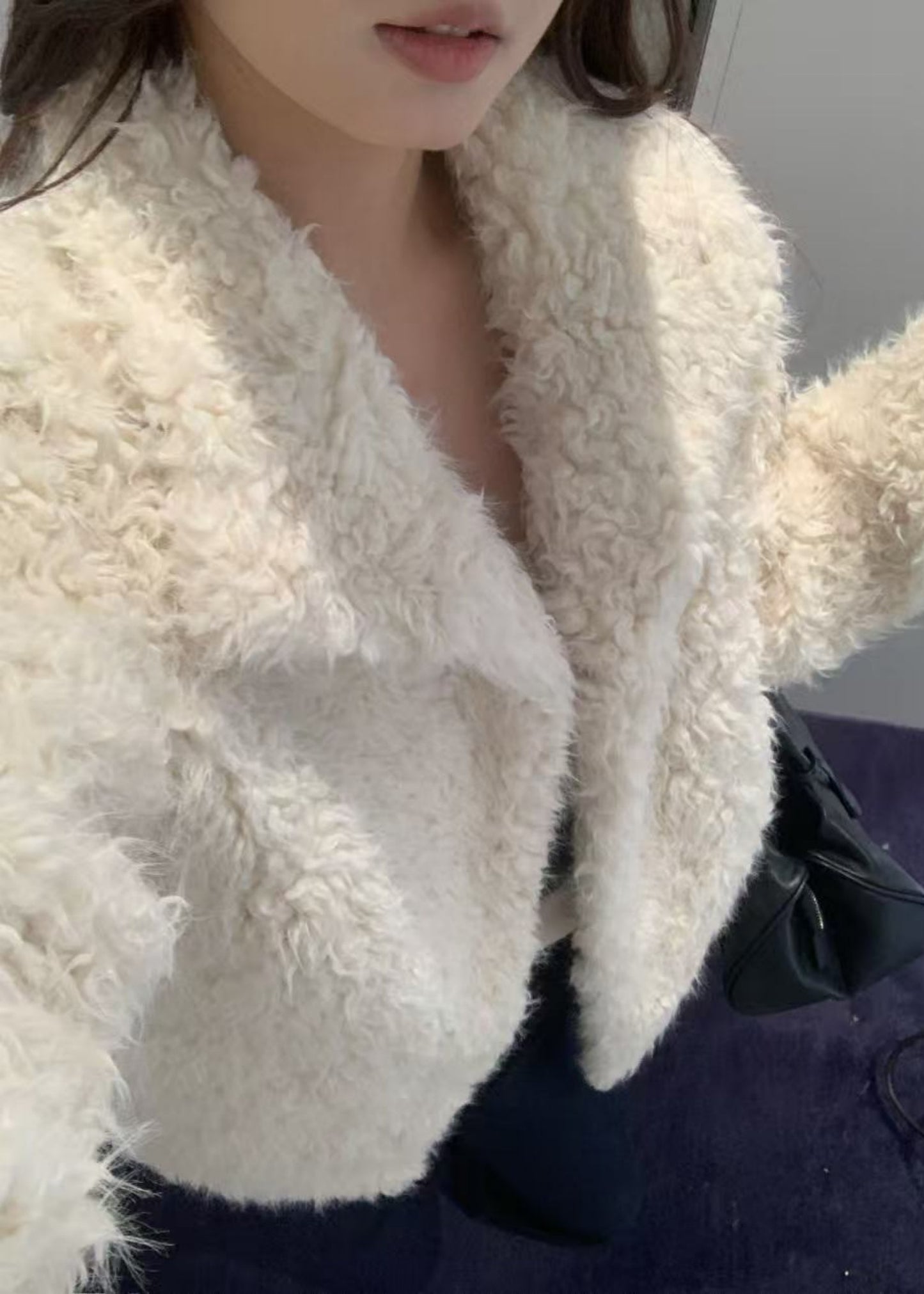 Vegan Fur Half Jacket