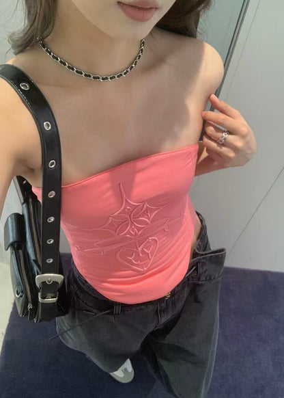 Padded Emblem Bustier