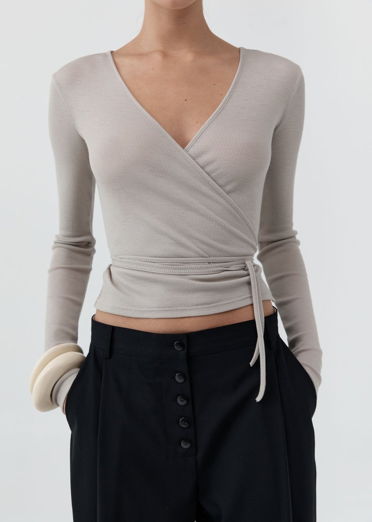 Baby Wool Wrap Top