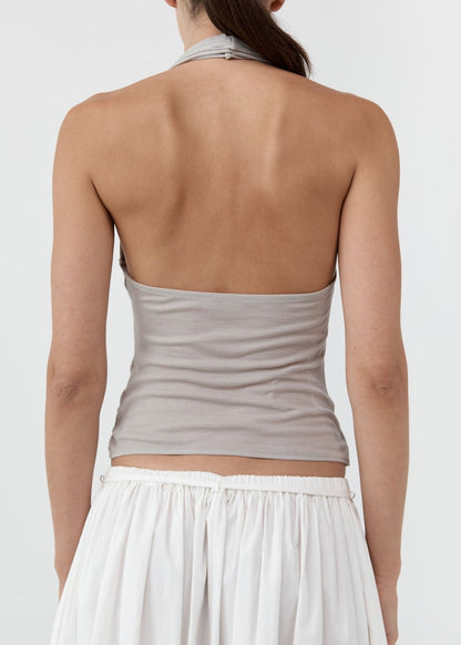 Fine Jersey Wrap Halter Top