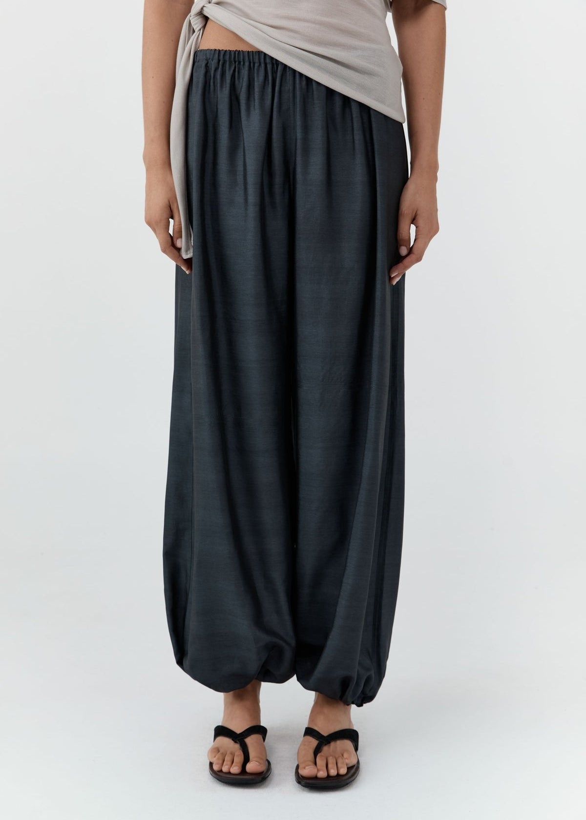 Silk Adjustable Balloon Pants